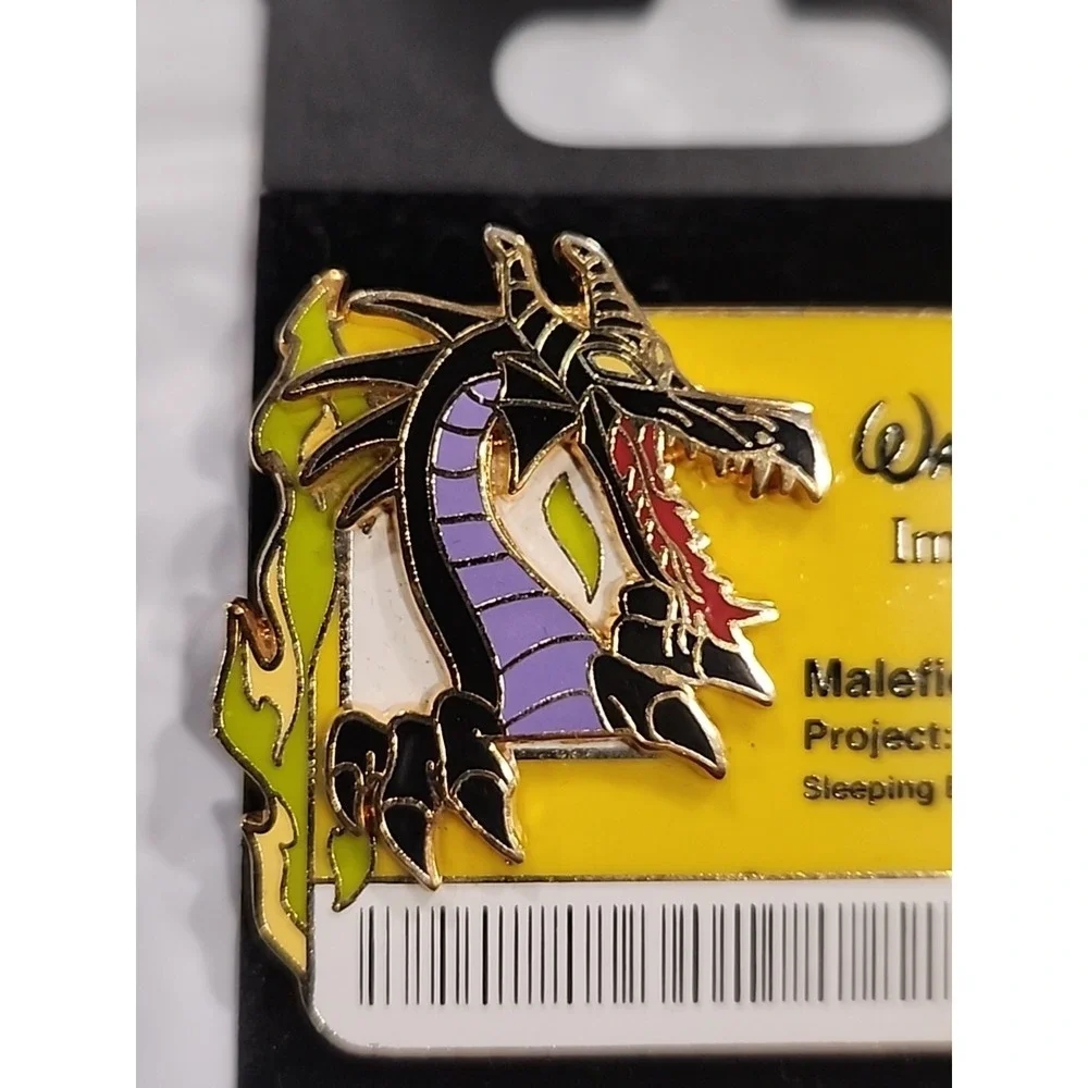 Disney Pin Maleficent as Dragon WDI Cast Member ID Badge 2009 3D LE 300 67942